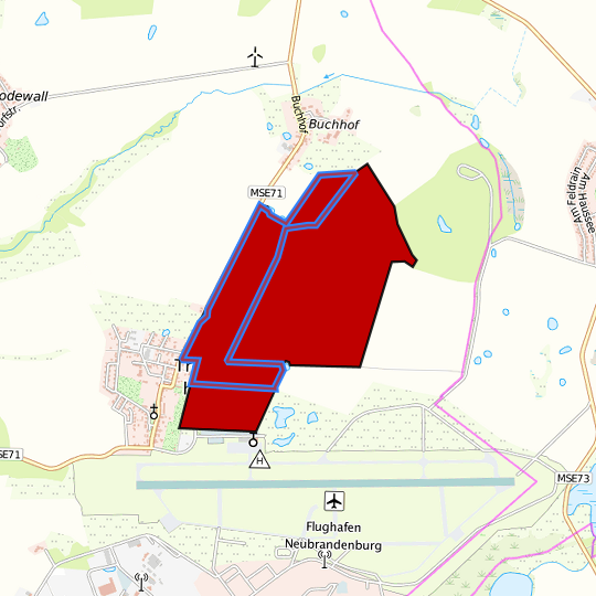 Detaildarstellung der gesuchten Gewerbefläche