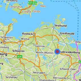 Lage in Mecklenburg-Vorpommern